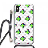 8-bit N°10: iPhone XS Max Transparant Hoesje met koord