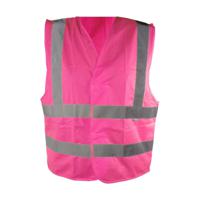 Veiligheidshesje roze - M