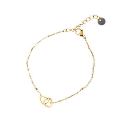 Go Dutch Label Armband met Hartjes Goud