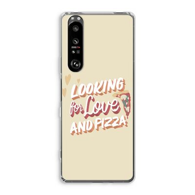 Pizza is the answer: Sony Xperia 1 III Transparant Hoesje