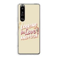 Pizza is the answer: Sony Xperia 1 III Transparant Hoesje