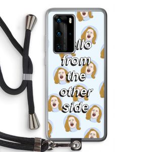 Hello: Huawei P40 Pro Transparant Hoesje met koord