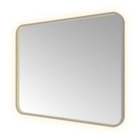 Hotbath &More Mirrors Soft Square LED Badkamerspiegel - Rechthoek - 80 x 100 cm - Geborsteld Gunmetal