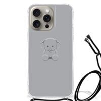 iPhone 15 Pro Max Stevig | Bumper Hoesje | Grijs Baby Olifant iPhone 15 Pro Max Stevig | Bumper Hoesje | Grijs Baby Olifant