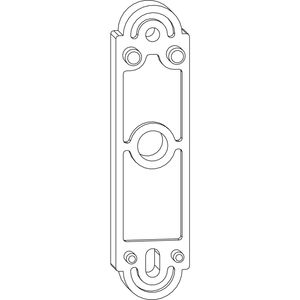 Vulplaat 5mm deurvastzetter zwart rustico