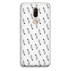 Pluimen: OnePlus 6 Transparant Hoesje
