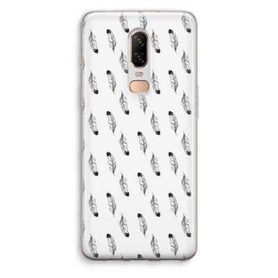 Pluimen: OnePlus 6 Transparant Hoesje