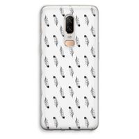 Pluimen: OnePlus 6 Transparant Hoesje