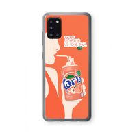 Peach please!: Samsung Galaxy A31 Transparant Hoesje