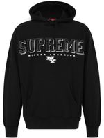 Supreme hoodie Gems à logo strassé - Noir