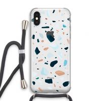 Terrazzo N°13: iPhone XS Transparant Hoesje met koord