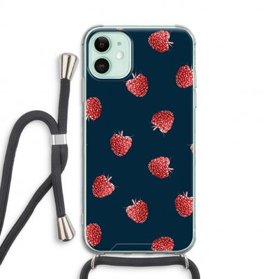 Framboosjes: iPhone 11 Transparant Hoesje met koord