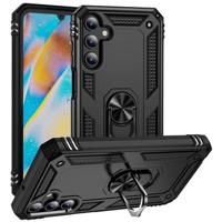 Samsung Galaxy A15 Hybrid Case met Ringhouder - Zwart - thumbnail