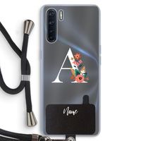 Pink Bouquet: Oppo A91 Transparant Hoesje met koord