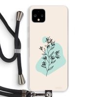 Violets are blue: Pixel 4 XL Transparant Hoesje met koord