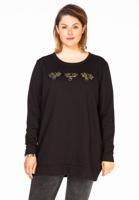 Yoek Sweater met bijen | Zwart | Maat M