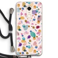 Terrazzo Memphis Pink: Xiaomi Redmi 5 Transparant Hoesje met koord