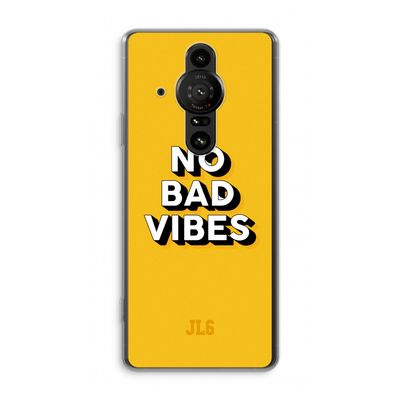 No Bad Vibes: Sony Xperia Pro-I Transparant Hoesje