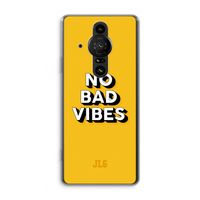 No Bad Vibes: Sony Xperia Pro-I Transparant Hoesje