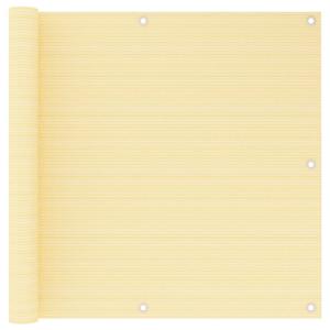 VidaXL Balkonscherm 90x600 cm HDPE beige