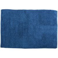 MSV Badkamerkleedje/badmat voor op de vloer - blauw - 45 x 70 cm - Badmatjes - thumbnail