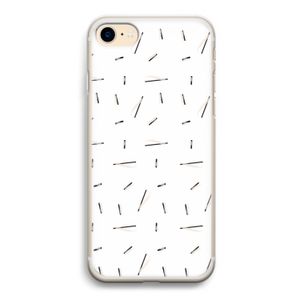 Hipster stripes: iPhone 7 Transparant Hoesje