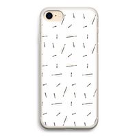 Hipster stripes: iPhone 7 Transparant Hoesje