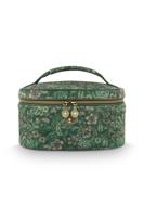 Pip Studio Pip Studio Cleo Beauty Case Quilted Daisy Dreams Green 26x16x16cm