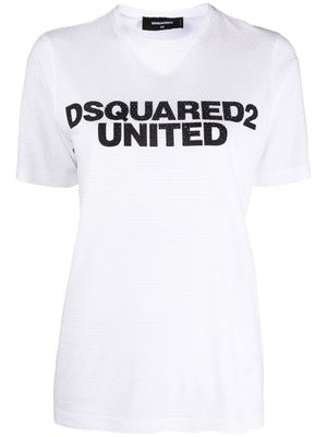 DSQUARED2 t-shirt à logo imprimé - Blanc
