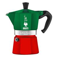 Bialetti 0005322 handmatig koffiezetapparaat Moka Express 0,13 l Groen, Rood - thumbnail