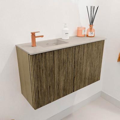 Toiletmeubel Mondiaz Joya Dlux | 70 cm | Meubelkleur Dusk | Faye wastafel Opalo Wasbak Links | 1 kraangat