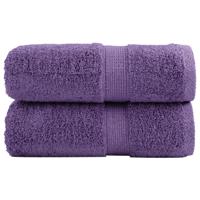 VidaXL Gastendoekjes solund 2 st 600 g/m² 30x50 cm paars