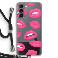 Bite my lip: Samsung Galaxy S21 Transparant Hoesje met koord