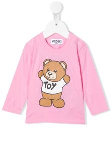 Moschino Kids t-shirt à imprimé Teddy Bear - Rose