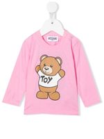 Moschino Kids t-shirt à imprimé Teddy Bear - Rose