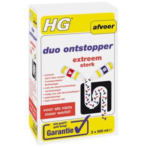 HG Duo ontstopper 2 x 500ml (1 st)