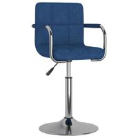 Eetkamerstoel stof blauw