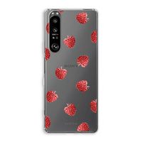 Framboosjes: Sony Xperia 1 III Transparant Hoesje