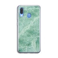 Groen marmer: Samsung Galaxy A40 Transparant Hoesje
