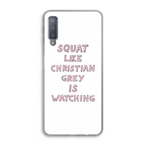 Christian Grey: Samsung Galaxy A7 (2018) Transparant Hoesje