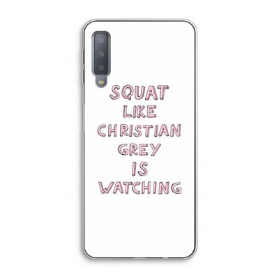 Christian Grey: Samsung Galaxy A7 (2018) Transparant Hoesje
