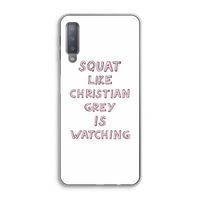 Christian Grey: Samsung Galaxy A7 (2018) Transparant Hoesje