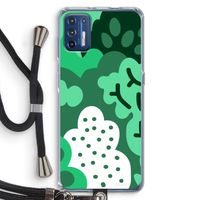 Bushes: Motorola Moto G9 Plus Transparant Hoesje met koord Bushes: Motorola Moto G9 Plus Transparant Hoesje met koord