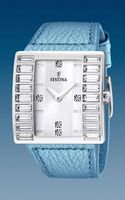 Horlogeband Festina F16538-5 Leder Lichtblauw 32mm