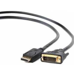 Gembird CC-DPM-DVIM-3M video kabel adapter DisplayPort DVI Zwart