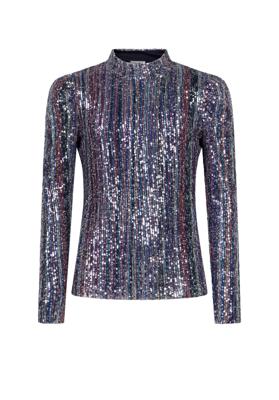Top Ivona Sequins Co Denimblue