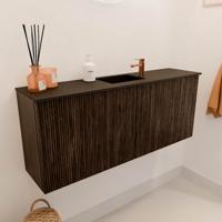 Toiletmeubel Mondiaz Joya | 100 cm | Meubelkleur Walnut | Faye wastafel Urban Midden | 1 kraangat Toiletmeubel Mondiaz Joya | 100 cm | Meubelkleur Walnut | Faye wastafel Urban Midden | 1 kraangat