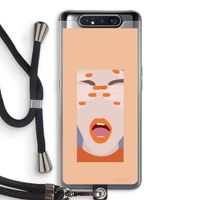 Surprise: Samsung Galaxy A80 Transparant Hoesje met koord