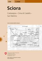 Wandelkaart - Topografische kaart 1296 Sciora | Swisstopo - thumbnail