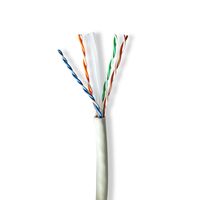 Nedis Netwerk Kabel Rol | CAT6a | Solid | U/UTP | Koper | 100.0 m | Binnenshuis | Rond | LSZH | Grijs | Gift Box - CCBG8535GY100S - thumbnail